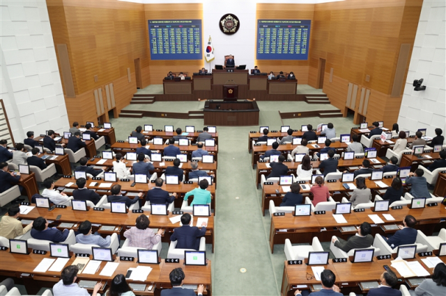 조례 개정안이 통과된 제318회 임시회 2차 본회의 모습. 사진 제공=서울시의회