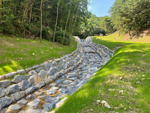 충북 음성 산사태 복구지. 사진제공=산림청