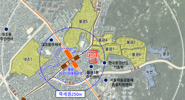 ‘불광 600 일대 재개발사업’ 위치. 서울시 제공