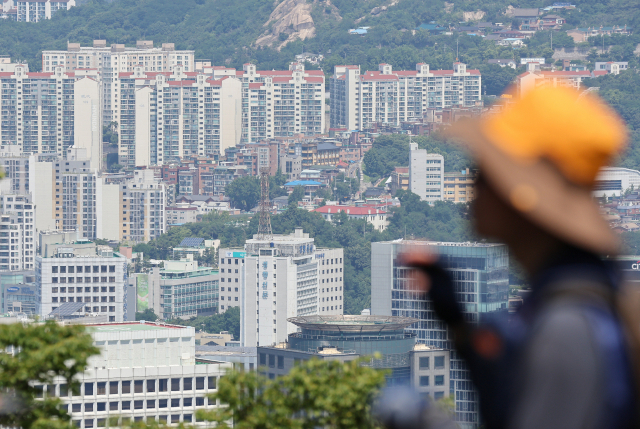 남산에서 바라본 서울 시내. 연합뉴스