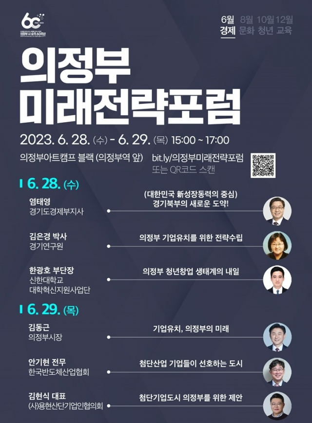 의정부미래전략포럼 포스터. 사진 제공=의정부시