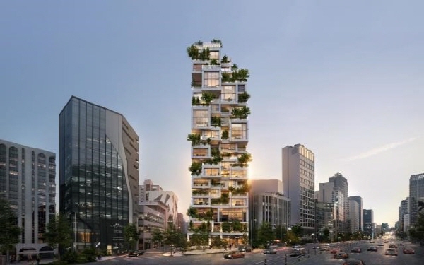 사진 설명. 루시아 청담 514 더테라스 투시도 (루시아홀딩스)