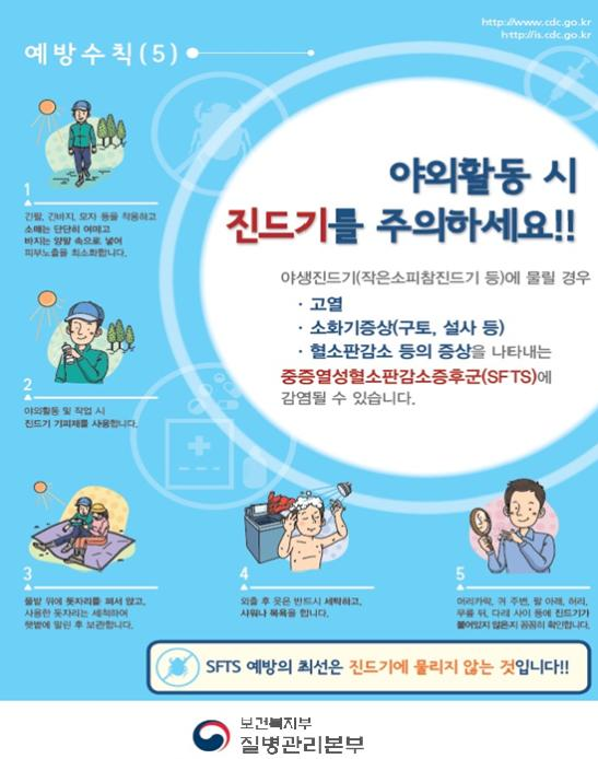 야생진드기 주의 안내문. 연합뉴스