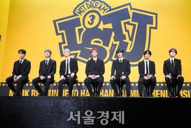 그룹 엔시티 드림(NCT DREAM)이 17일 오후 서울 송파구 롯데호텔 월드에서 진행된 정규 3집 ‘ISTJ’ 발매 기념 기자간담회에 참석했다. 김규빈 기자