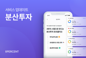 8퍼센트의 분산 투자 기능 업데이트 관련 이미지/사진 제공=8퍼센트