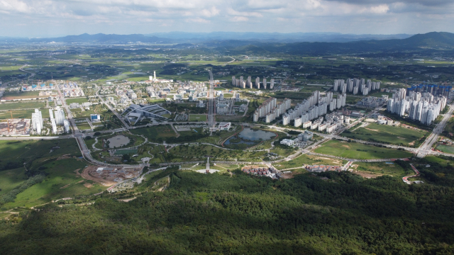 충남 홍성군 내포신도시 전경. 사진 제공=충청남도