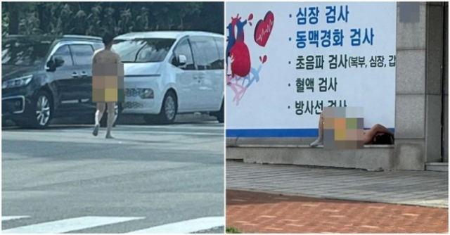 이번엔 속초서 '알몸男' 거리 활보…'그래도 양말은 신었다'