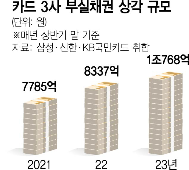 부실채 정리 서두른 카드사…대형 3사, 상반기 1조 넘어