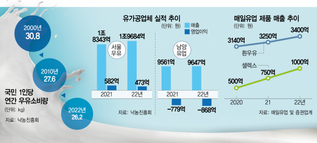 믿었던 단백질 음료마저 '포화'…설 곳 없는 乳업계