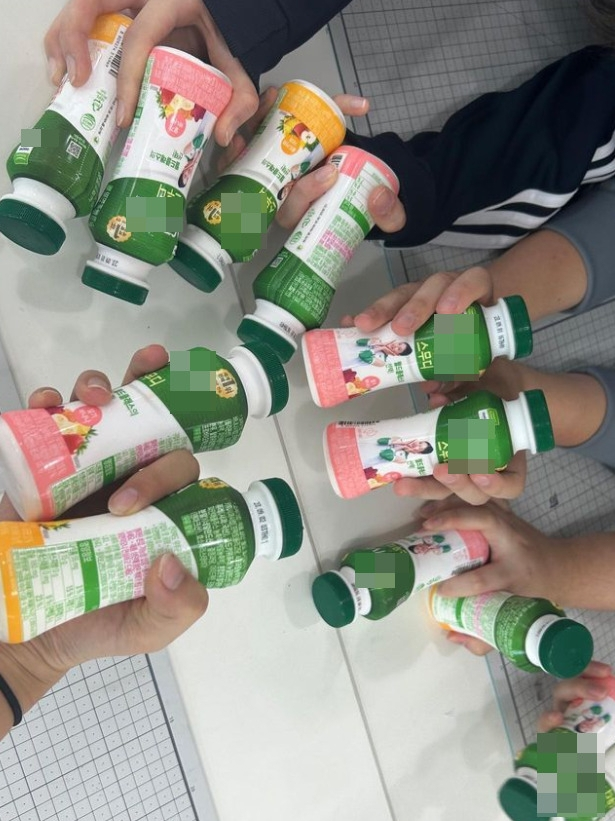 지난 22일 김연경 선수가 모교인 한봄고등학교에 음료수를 선물했다. 사진=한봄고등학교 인스타그램.