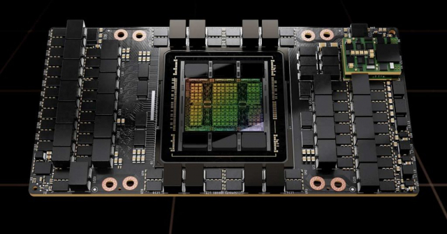 대당 4만 달러를 호가하는 엔비디아의 AI용 GPU ‘H100’. 사진 제공=엔비디아