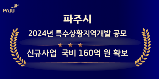 파주시 국비 확보 포스터. 사진 제공=파주시