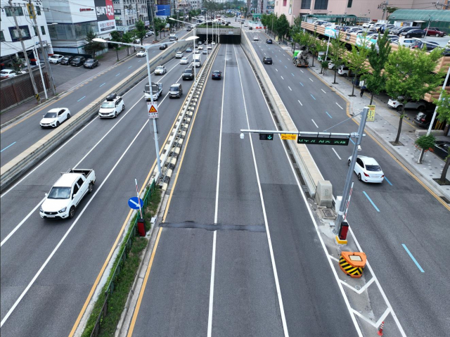 지하차도 진입 자동차단 시설. 사진 제공 = 경기도