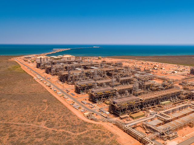 호주 바로우섬에 위치한 셰브론 고르곤 액화천연가스(LNG) 플랜트. 로이터연합뉴스