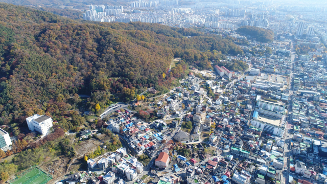 목재친화도시로 탈바꿈하게 될 청주시 수암골 일원. 사진제공=청주시