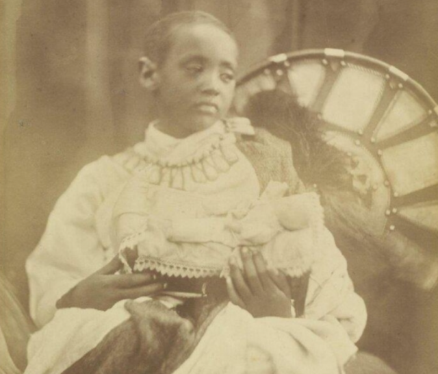 에티오피아 알레마예후 왕자. 영국 V&A 웹사이트 캡처