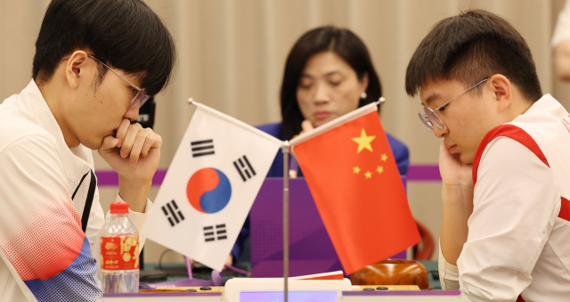 만리장성 쯤이야…男바둑, 中 꺾고 단체전 금메달[항저우AG]