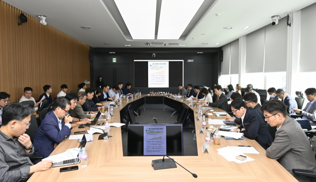 5일 서울 강서구 한국공항공사 본사에서 기자 간담회가 열리고 있다. 사진 제공=한국공항공사