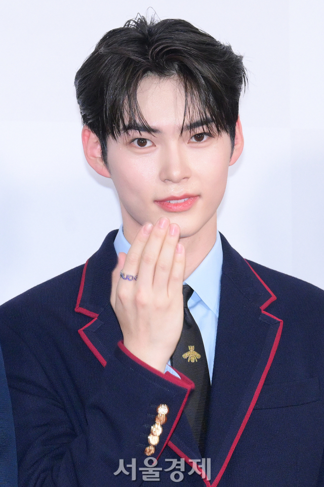 그룹 제로베이스원(ZEROBASEONE) 성한빈이 10일 오후 인천 남동구 인천 남동체육관에서 열린 ‘2023 더팩트 뮤직 어워즈(TMA)’ 레드카펫에서 포즈를 취하고 있다. 김규빈 기자