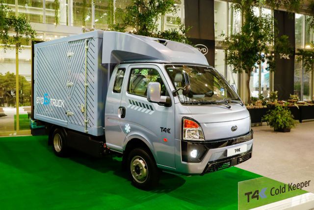 GS글로벌이 국내에 출시한 비야디(BYD) 1톤 전기트럭 티포케이(T4K). 사진 제공=GS글로벌