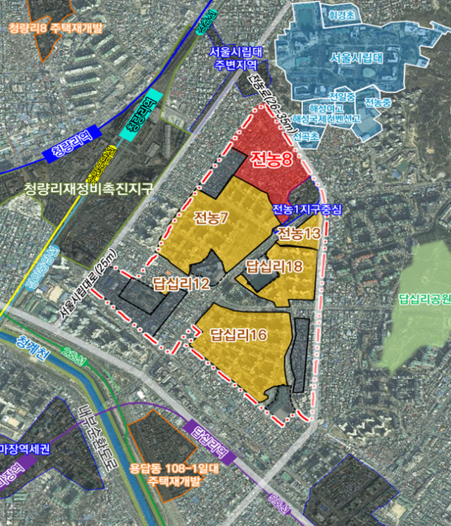 전농답십리 재정비촉진지구 전농8구역 위치도. 사진제공=서울시