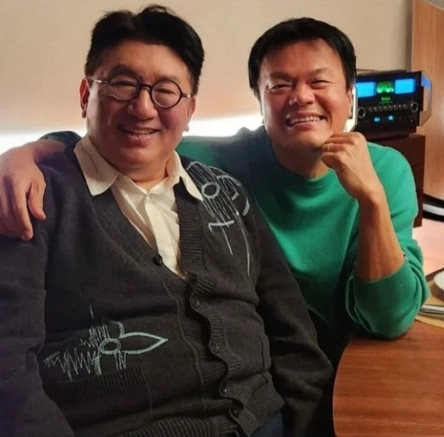 방시혁(좌), 박진영 / 사진=방시혁 인스타그램