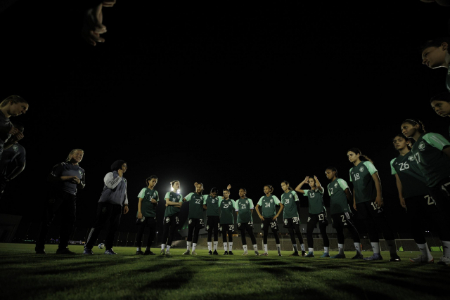 사우디아라비아 여자 축구대표팀. 출처=사우디아라비아 축구협회 트위터