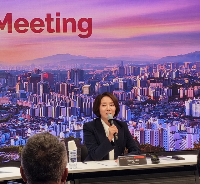 이영 중소벤처기업부 장관이 9일 서울 동대문디자인플라자(DDP)에서 열린 ‘2023 글로벌 CVC 컨퍼런스’에서 인사말을 하고 있다. 김기혁기자