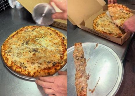 [영상] '배달 온 피자 왜 이렇게 작지?' '빼먹기 수법' 폭로에 '충격'