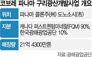 '韓지분 10%' 파나마 구리광산 개발 제동