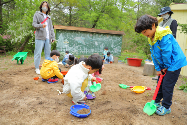 국립수목원은 ‘숲이오래’ 교육프로그램 체험교육을 시범운영한다. 사진제공=국립수목원