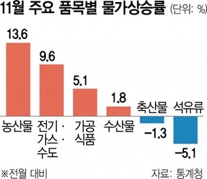 유가 안정에 물가상승률 둔화됐지만…밥상물가 부담은 여전