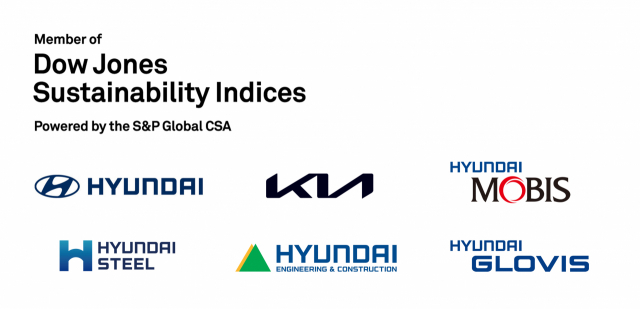 현대차그룹 6개사 2023 다우존스 지속가능경영 지수(DJSI) 평가에서 월드지수에 편입됐다. 사진제공=현대차그룹