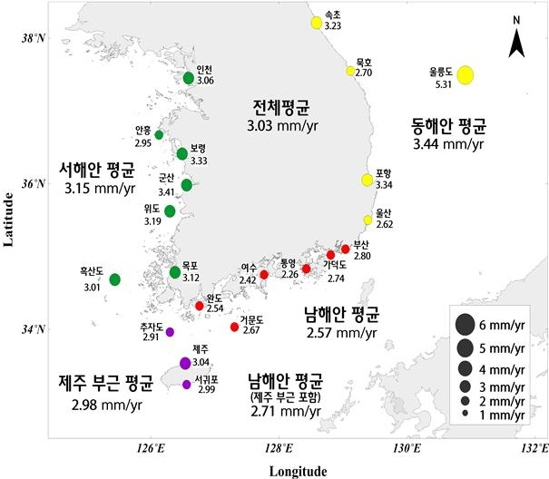 한국도 일본처럼 가라앉고 있다?…연안 해수면 34년간 10.3㎝ 상승