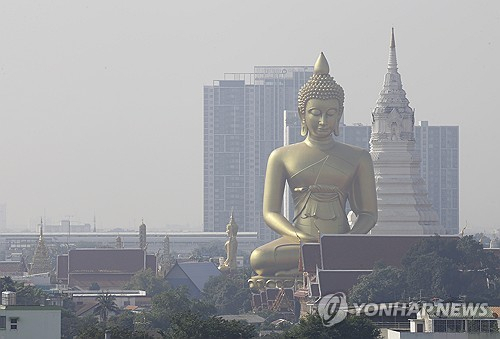 '대기 오염 최악' 태국, '논밭 태우기와 전쟁' 선포