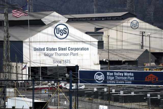 미국 펜실베이니아주 브래덕에 있는 US스틸 공장의 전경. AP연합뉴스