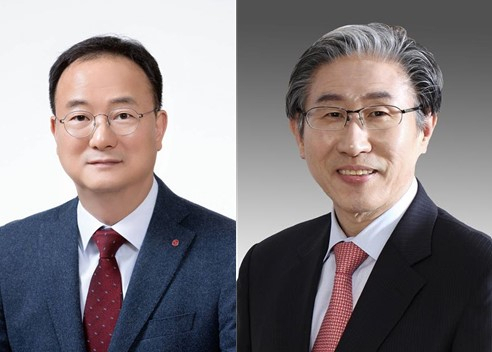 문혁수(왼쪽) LG이노텍 대표와 임기철 GIST 총장