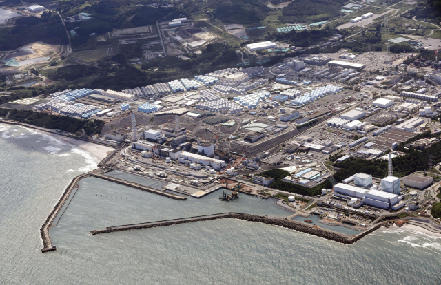 지난 8월 24일 오후 오염수 해양 방류를 시작한 후쿠시마 제1원자력발전소의 모습. 교도연합뉴스