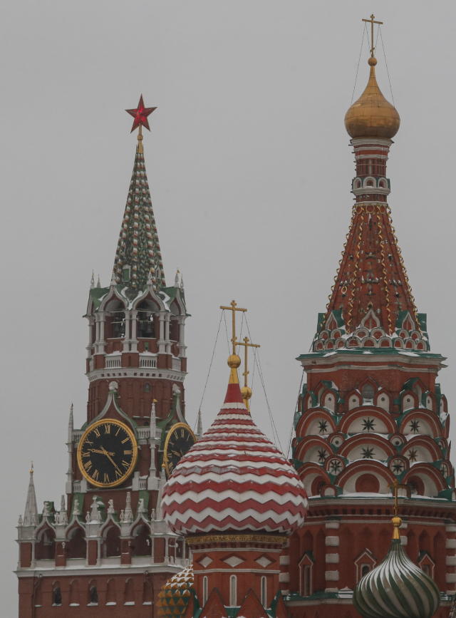 러시아 모스크바에 있는 크렘린궁의 모습. EPA연합뉴스