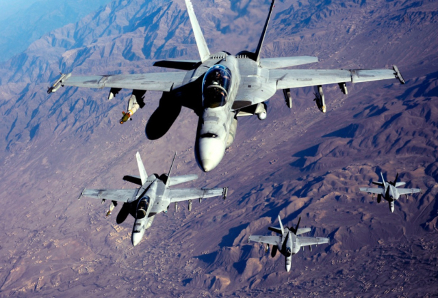전 세계에서 두번째로 가장 많이 운용되는 전투기 ‘F-18’. 사진 제공=미 공군