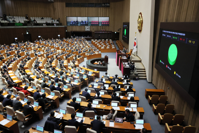 28일 국회 본회의의 모습. 연합뉴스