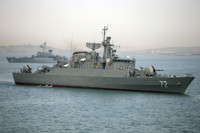 이란 해군의 구축함 알보로즈흐. AP연합뉴스