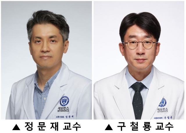 세브란스병원 정문재(왼쪽) 소화기내과 교수, 구철룡 내분비내과 교수. 사진 제공=세브란스병원