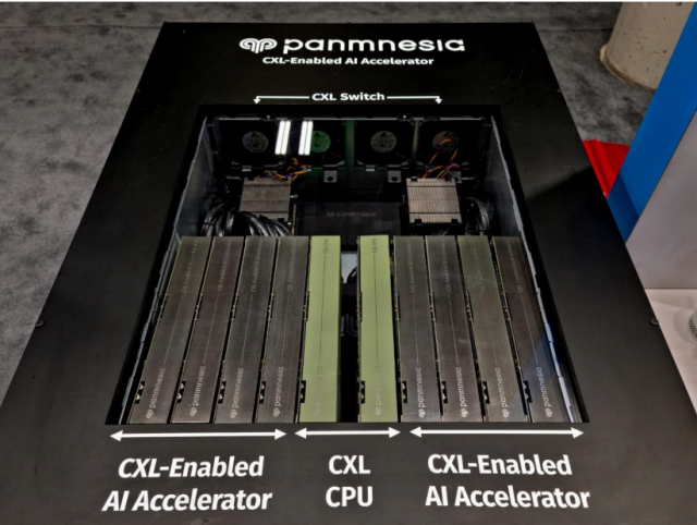 파네시아가 CES 2024에서 선보인 CXL 3.0 프레임워크. 사진제공=파네시아