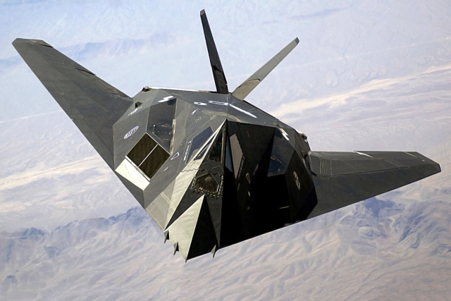 미 공군 F-117 공격기. 사진=위키피디아 캡처