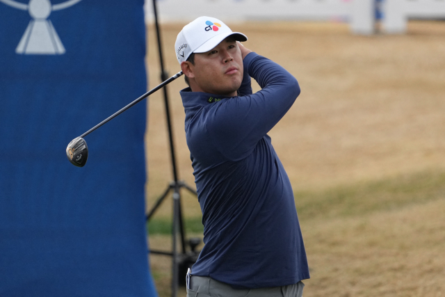 3라운드 10번 홀에서 티샷하는 김시우. USA투데이스포츠연합뉴스