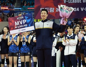 신영석, 올스타전 MVP·세리머니 독식…김연경 女 세리머니상