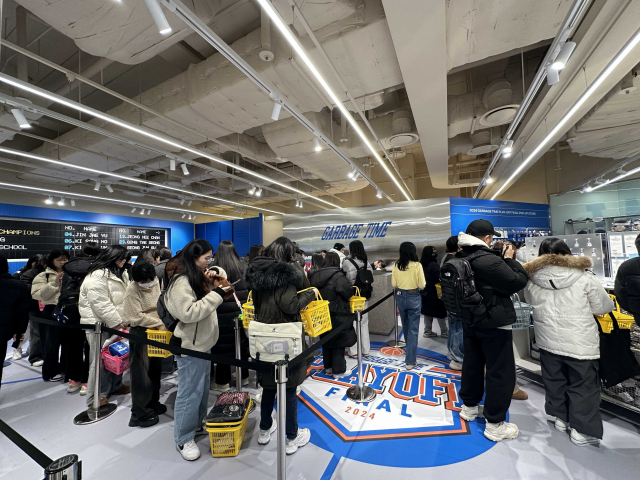 서울 영등포구 타임스퀘어에 마련된 네이버웹툰 '가비지타임' 팝업스토어. 사진 제공=네이버웹툰