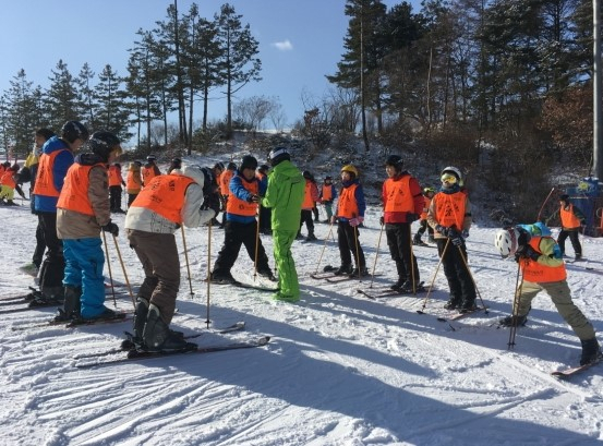 지난해 겨울방학 스키캠프 운영 모습. 사진 제공=광진구