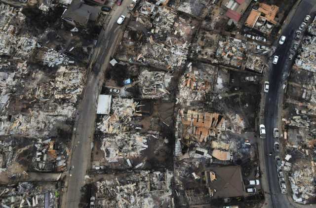 칠레 산불 피해. 로이터연합뉴스